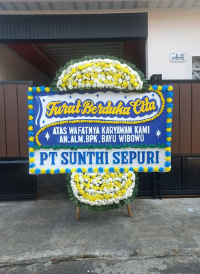 Papan Bunga Duka di Karang Dalo